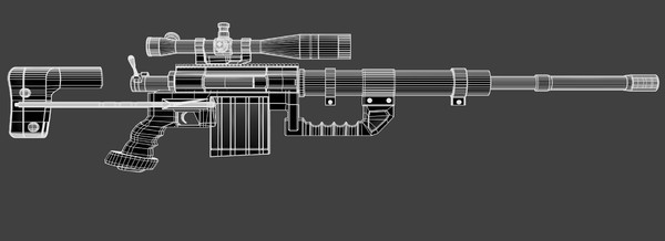 408 cal intervention sniper rifle 3d 3ds - CheyTac Intervention M200 Sniper Rifle .408 Cal by TotexArtz
